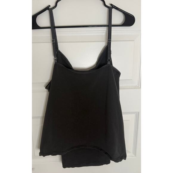 Lane Bryant Black Cotton Cami Tank Top Size 18/20 Plus Size Sleeveless Stretch - Picture 3 of 3
